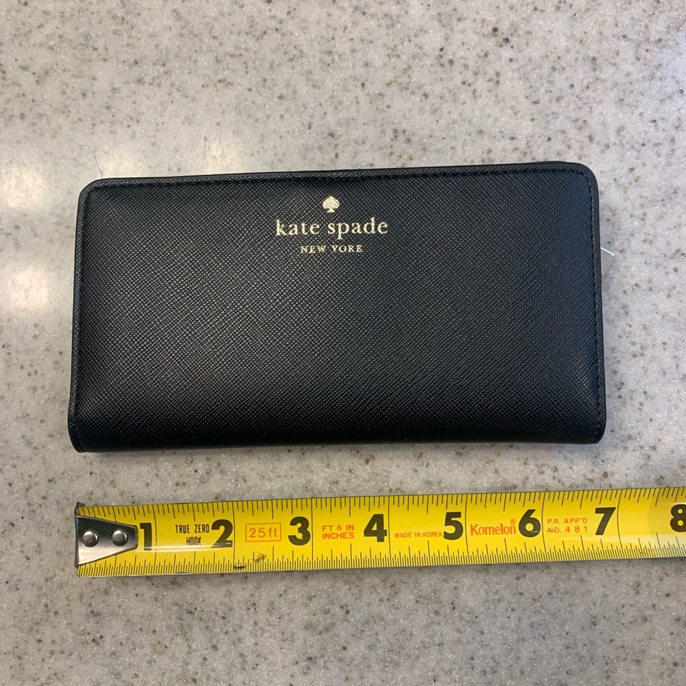 Kate Spade Black Leather Wallet - Never Used